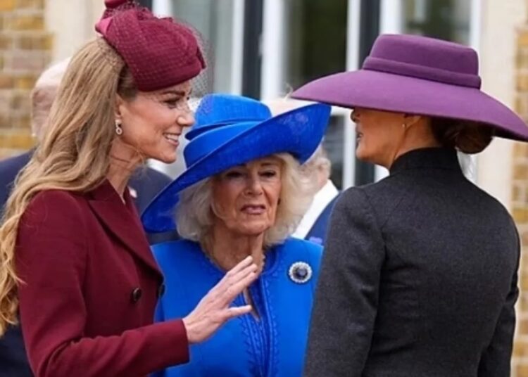 Специалист по языку тела отметил перепалку между Кейт, Меланией и женой короля