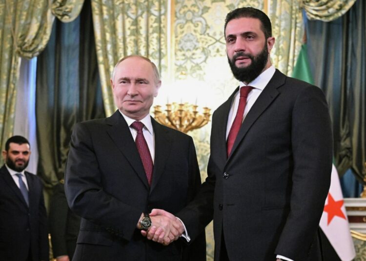 Стали известны важные детали переговоров Путина с новым президентом Сирии