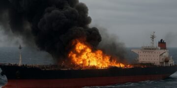В Черном море загорелись танкеры «теневого флота»: экипаж в панике передал сообщение