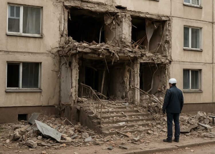 Под Тулой обрушился подъезд дома после взрыва газа: под завалами могут быть люди